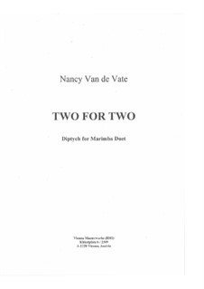 Two for Two: Two for Two by Nancy Van de Vate