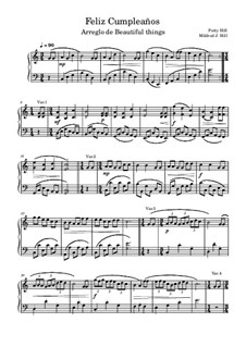 С днем рождения тебя: Для фортепиано by Милдред  Хилл