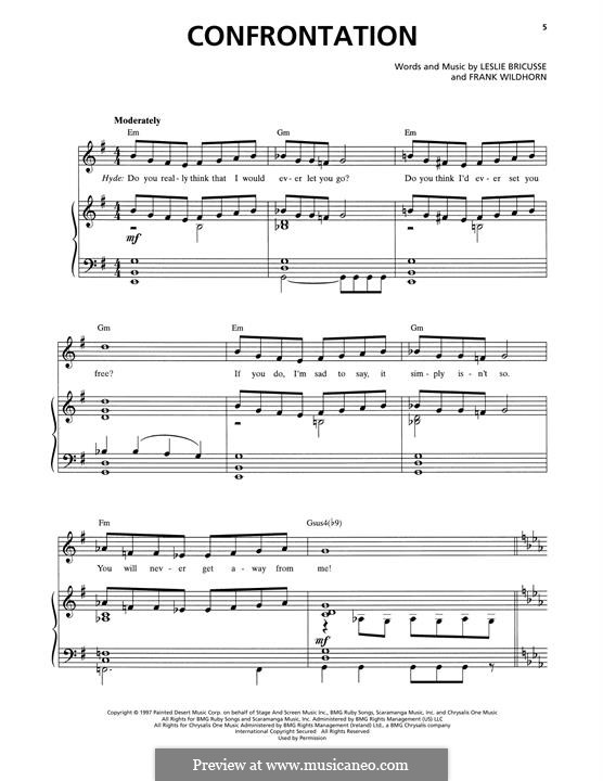 Confrontation (from Jekyll & Hyde): Confrontation (from Jekyll & Hyde) by Frank Wildhorn