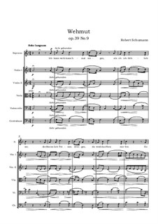 No.9 Тоска: For voice and string orchestra F major by Роберт Шуман