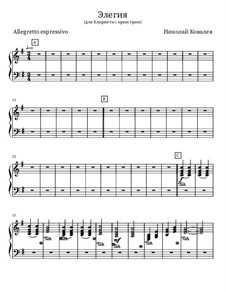Элегия, Op.4: Фортепиано by Николай Ковалев