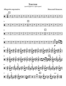 Элегия, Op.4: Барабаны by Николай Ковалев