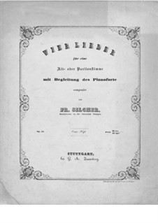 Четыре песни, Op.42: Четыре песни by Фридрих Зильхер