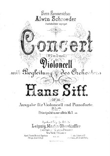 Концерт для виолончели с оркестром No.2, Op.38: Аранжировка для виолончели и фортепиано by Ганс Зитт