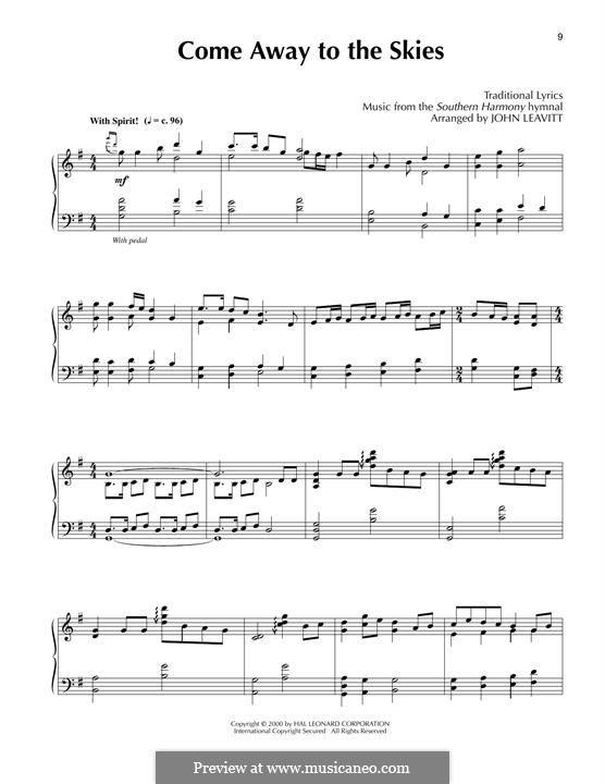 Come Away to the Skies: Для фортепиано by folklore