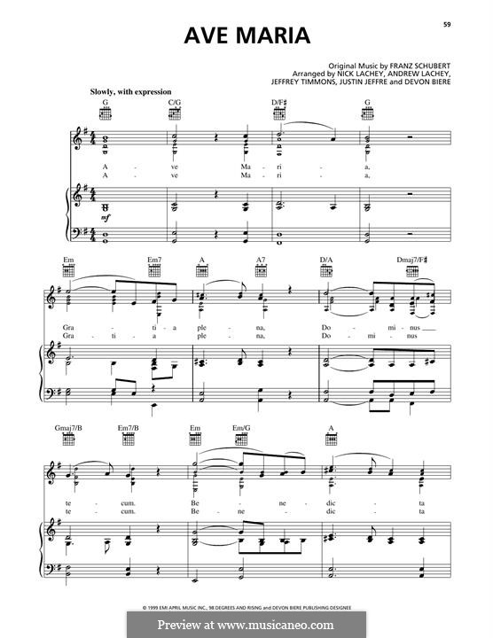 Piano-vocal score (printable scores): For voice and piano or guitar (98º) by Франц Шуберт