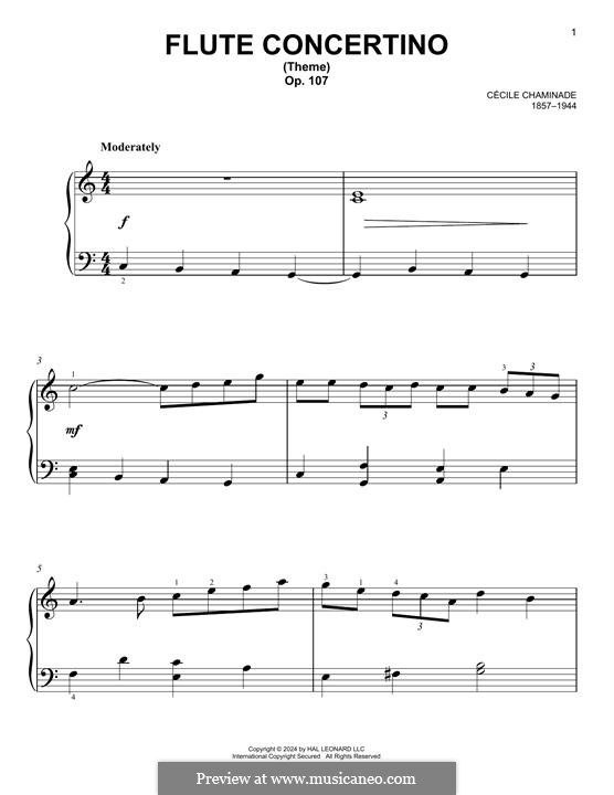 Flute Concertino: Flute Concertino by Сесиль Шаминад
