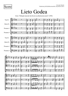 Lieto Godea from 'Dialoghi musicali de diversi eccellentissimi autori': Lieto Godea from 'Dialoghi musicali de diversi eccellentissimi autori' by Джованни Габриэли
