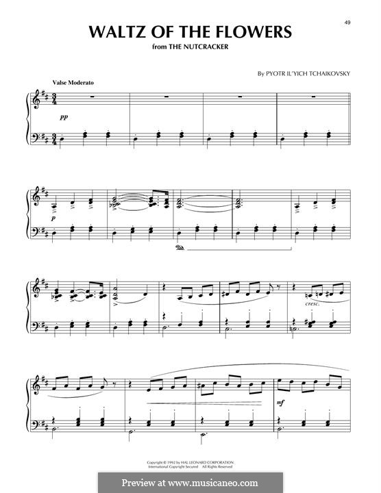No.8 Вальс цветов: Для фортепиано by Петр Чайковский