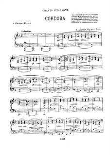 Испанские песни, Op.232: No.4 by Исаак Альбенис