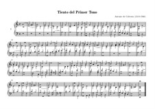 Tiento del Primer Tono: Для органа by Антонио де Кабесон