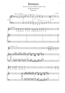 Celeste Aida: For tenor and piano by Джузеппе Верди