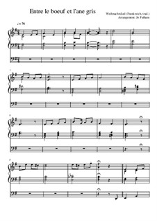 Entre le boeuf et l'âne gris: For organ by folklore