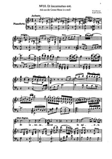 Большая месса до минор, K.427, K.417a: Et incarnatus est by Вольфганг Амадей Моцарт
