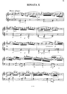 Шестнадцать сонат для фортепиано: Сонаты No.10, 11 by Георг Бенда