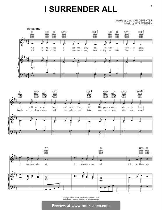 Всё Иисусу отдаю я: Для голоса и фортепиано (или гитары) by Winfield Scott Weeden