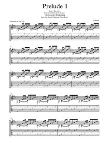Прелюдия и фуга No.1 до мажор, BWV 846: Prelude, for guitar by Иоганн Себастьян Бах