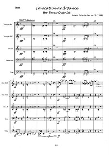 Invocation and Dance, Op.11: Score by Johann Teibenbacher