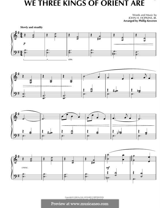 Piano version: Celtic version by John H. Hopkins Jr.
