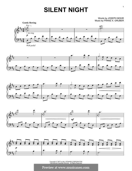 Piano version: Для одного исполнителя by Франц Ксавьер Грубер