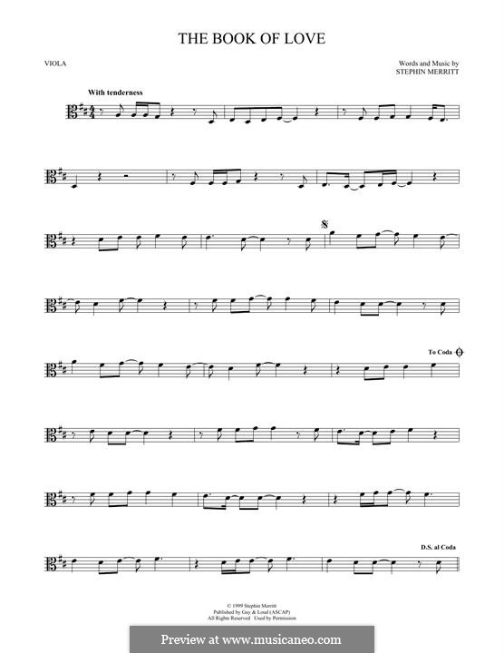 The Book of Love (The Magnetic Fields): For viola by Stephin Merritt