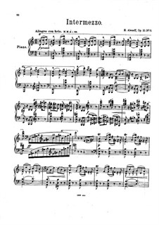 Четыре пьесы для фортепиано, Op.10: No.3 Интермеццо by Eugen Fedorovich Alenev