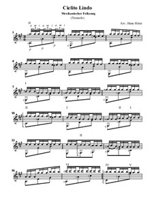 Cielito Lindo: For guitar by folklore