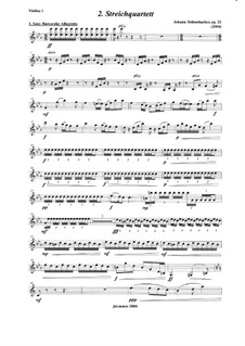 String Quartet No.2 (2004), Op.22: 1st Violin by Johann Teibenbacher