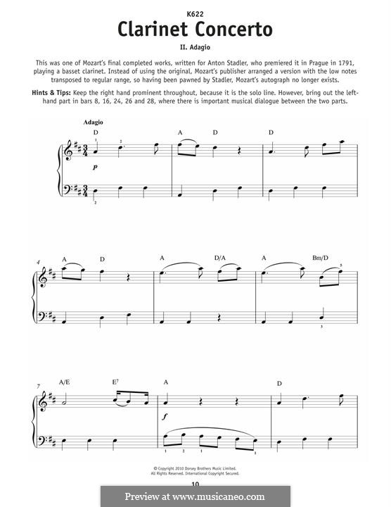 Movement 2: Excerpt, for piano by Вольфганг Амадей Моцарт