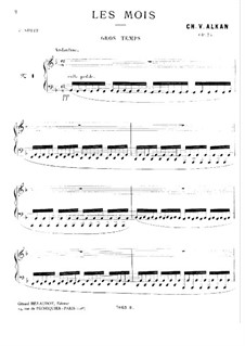 Месяцы, Op.74: Тетрадь IV (No.10-12) by Шарль Валантен Алькан