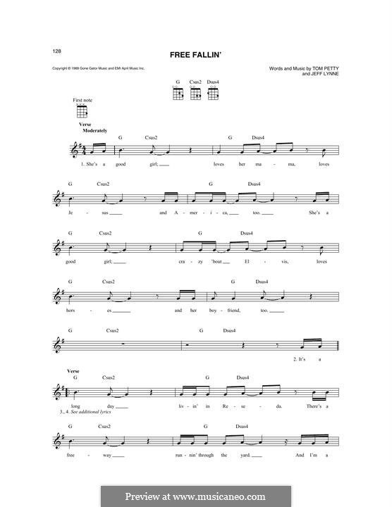 Free Fallin': For mandolin by Jeff Lynne