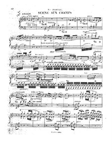 Фантастическая симфония, H.48 Op.14: Часть III, для фортепиано by Гектор Берлиоз