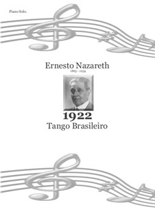 1922 - Tango: Для фортепиано by Эрнесто Назарет