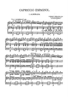 Испанское каприччио, Op.34: Для военного оркестра – партии by Николай Римский-Корсаков