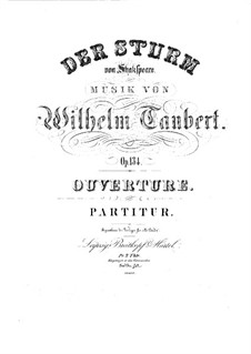 Буря. Увертюра, Op.134: Буря. Увертюра by Вильгельм Тауберт