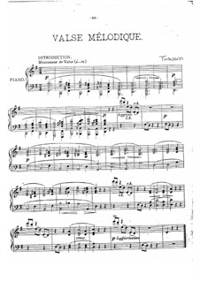 Мелодический вальс, Op.62: Мелодический вальс by Сигизмунд Тальберг