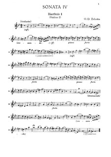 Сонаты для двух гобоев (или двух скрипок), фагота и бассо континуо, ZWV 181: Соната No.4 соль минор by Ян Дисмас Зеленка