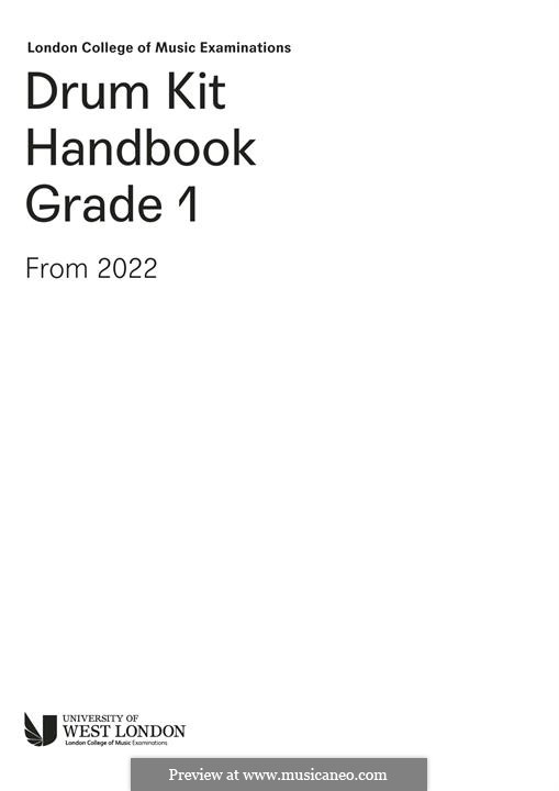 LCME Drum Kit Handbook 2022: Grade 1: LCME Drum Kit Handbook 2022: Grade 1 by Unknown (works before 1850)
