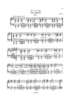 Три марша для фортепиано, Op.37: Марш No.1 by Шарль Валантен Алькан