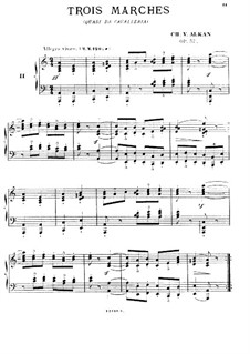 Три марша для фортепиано, Op.37: Марш No.2 by Шарль Валантен Алькан