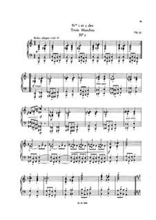 Три марша для фортепиано, Op.37: Сборник by Шарль Валантен Алькан