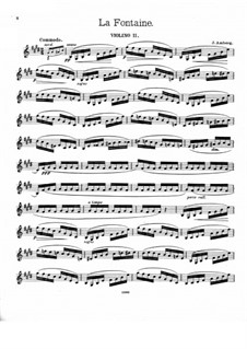 Пять дуэттино для двух скрипок и фортепиано: Скрипка II by Йохан Амберг