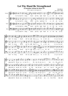 Let Thy Hand be Strengthened: Let Thy Hand be Strengthened by Джон Блоу