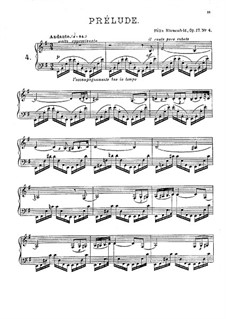 Двадцать четыре прелюдии, Op.17: Прелюдии No.4-6 by Феликс Блуменфельд