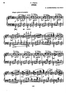 Два этюда, Op.29: Этюд No.2 ля мажор by Феликс Блуменфельд