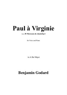Тридцать песен, Op.4: No.27 Paul à Virginie in A flat Major by Бенжамин Годар