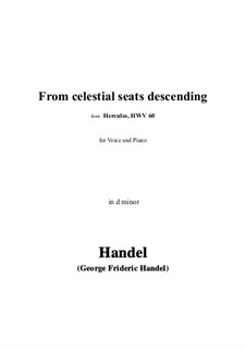 Геркулес, HWV 60: From celestial seats descending by Георг Фридрих Гендель