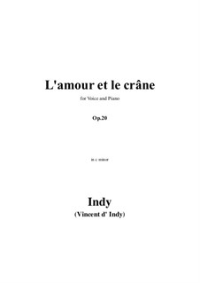 L'amour et le crâne in c minor, Op.20: L'amour et le crâne in c minor by Венсан д' Энди