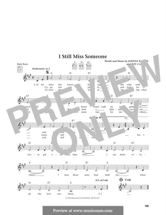 I Still Miss Someone: Для укулеле by Johnny Cash, Roy Cash Jr.