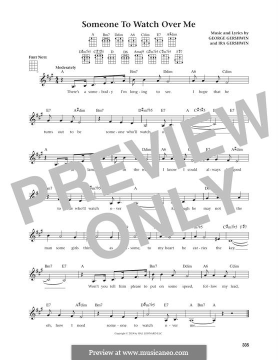 Someone To Watch Over Me (from Oh, Kay!): Для укулеле by Джордж Гершвин